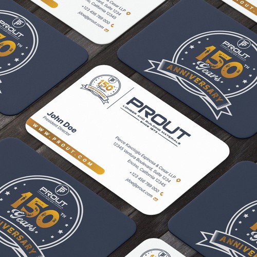 a retro logo for a lumber company celebrating 150 years