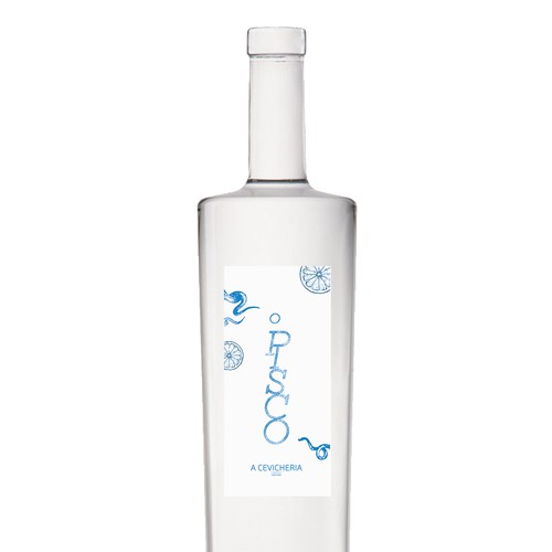 Bottle label for limited edition Pisco