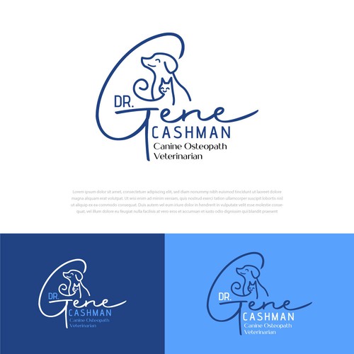 signature logo for a vet