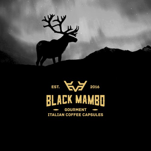 Simple concept for logo Italian Coffee