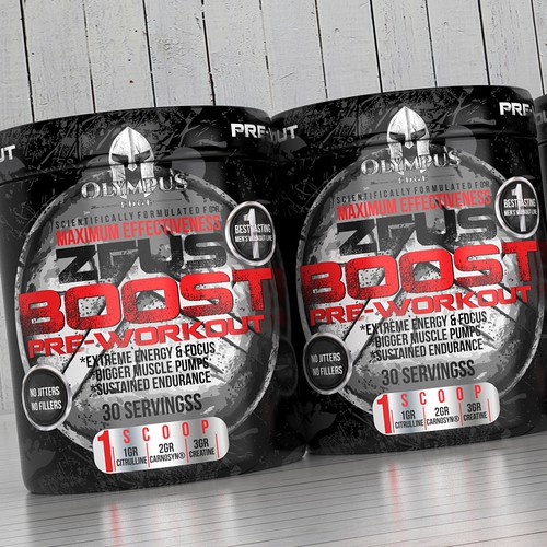 Label design for a new and cutting edge Sports Supplement company (Multiple products will follow)