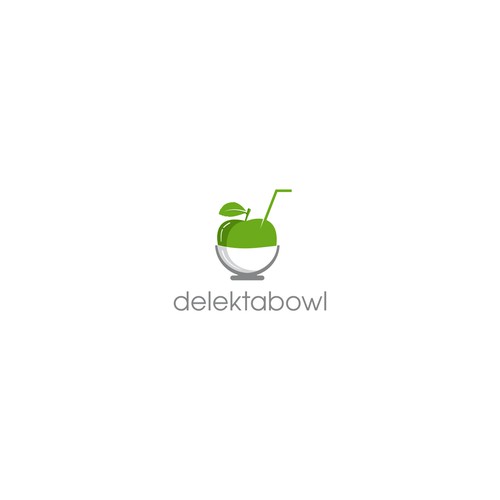 Design a sleek, modern image for a fruit bowl, juice, and smoothie bar.
