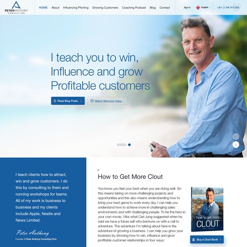 Peter Anthony Consulting website