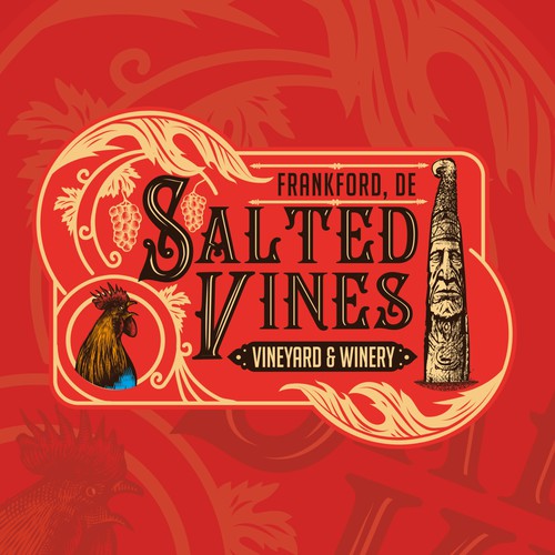 Vintage Vineyard & Winery Logo Design