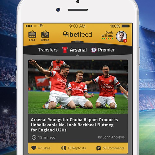 Football social app