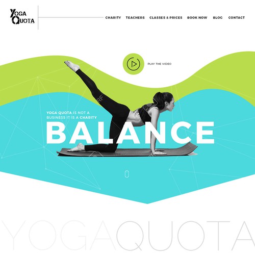 Design a landing page to help this charity spread yoga to the world!