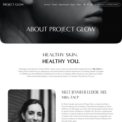 Project Glow Mobile Mediaspa Design