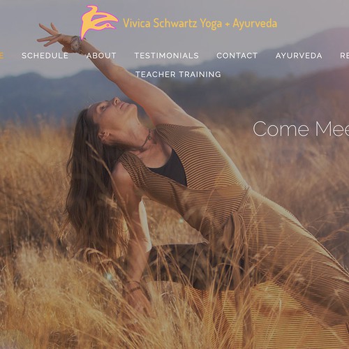 Website and Logo design for this iconic yoga professional