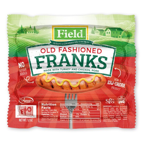 Field Old Fashioned Franks Sausages Pack
