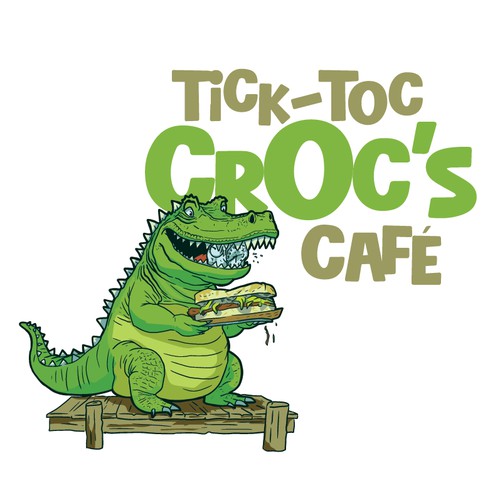 logo design for Croc's Cafe