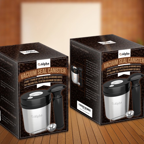 Coffee Vacuum Seal Canister Packaging