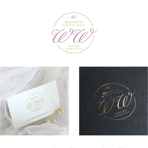 Welwyn Weddings logo design