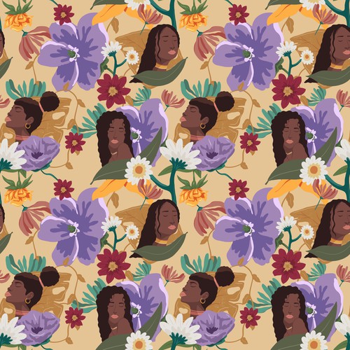 African american woman pattern