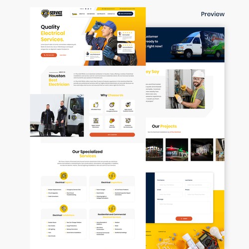 Dream Design for Service Company Website Landing Page