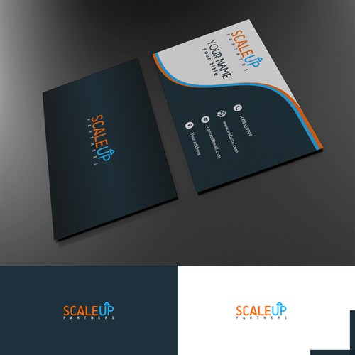 Create a great logo and business card for ScaleUp Partners