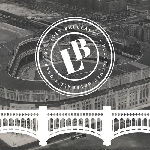 Vintage Logo Concept for "Lost Ballparks"