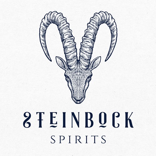 Logo design for "Steinbock Spirits"