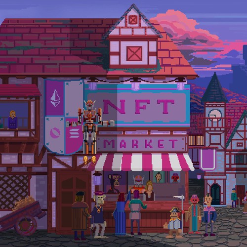 Pixel village