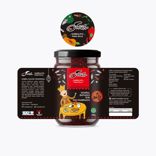 chili product design label