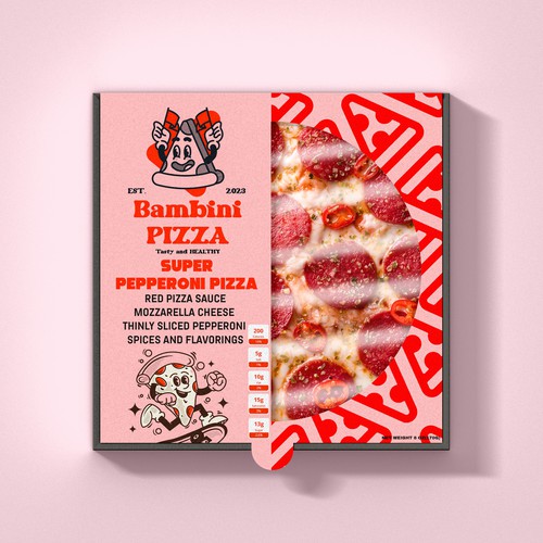 Bambini pizza package design