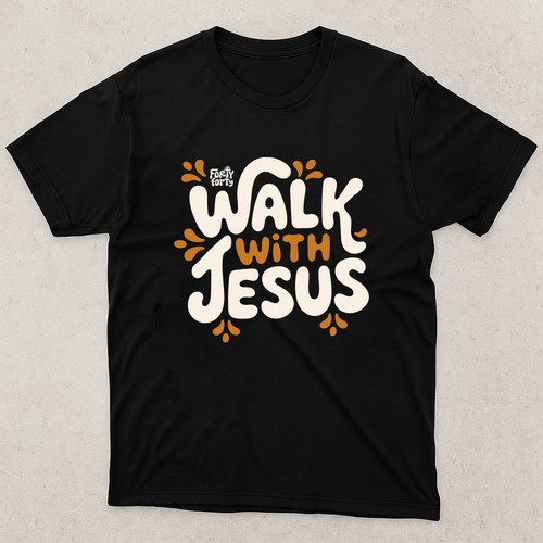 Walk With Jesus T-shirt Design