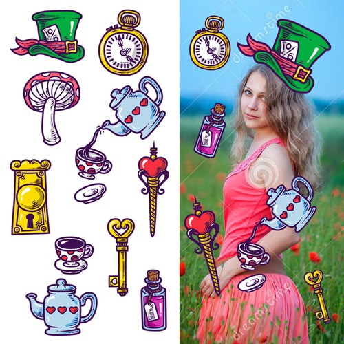 Alice In Wonderland Stamp 