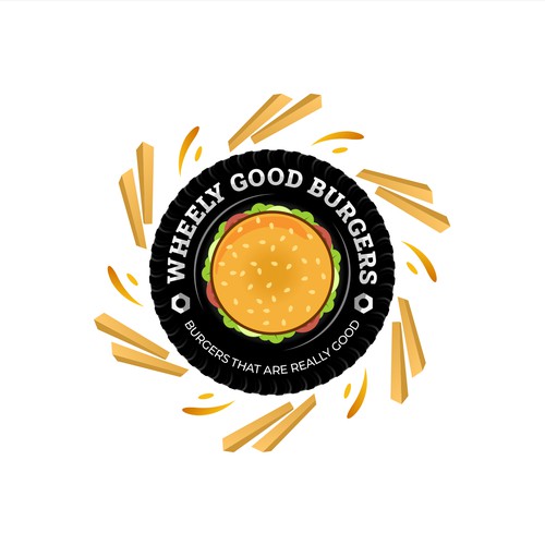 Logo design Proposal for Wheely Good Burgers