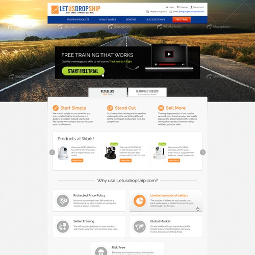  Letusdropship.com a new website design (detailed Guidelines) and guaranteed awards