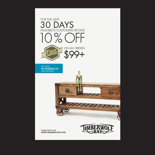 Flyer for furniture store