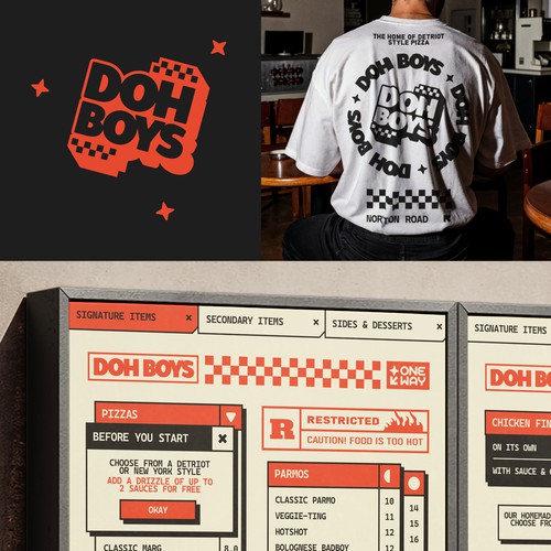 Doh Boys - Logo, Menu & Packaging