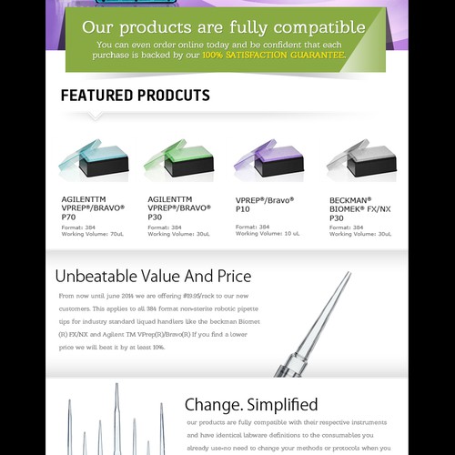 Short and sweet, eye-catching email needed for life science company