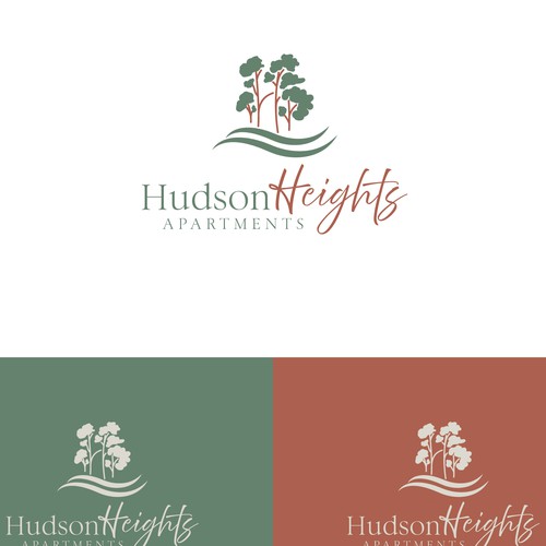 Apartment logo with beautiful nature