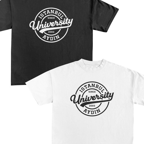 Vintage style design for college