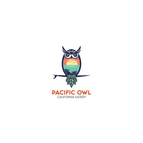 Logo design for "PACIFIC OWL"