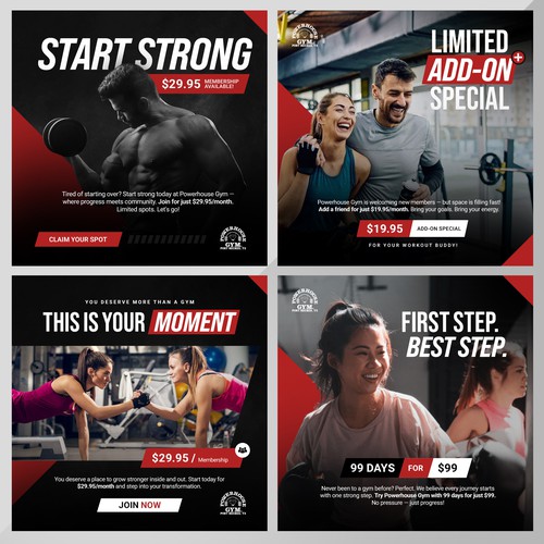 Gym Social Media Designs