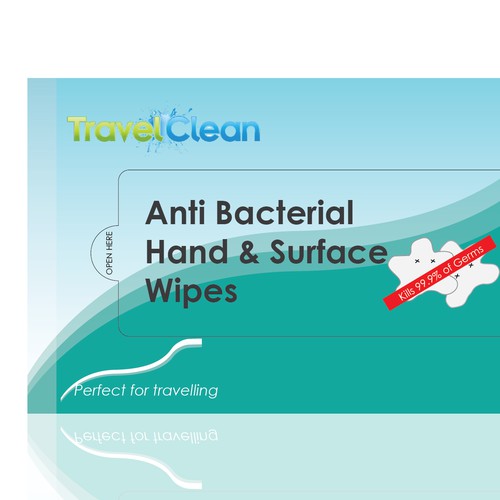 Packaging Label for Antibacterial Wipes