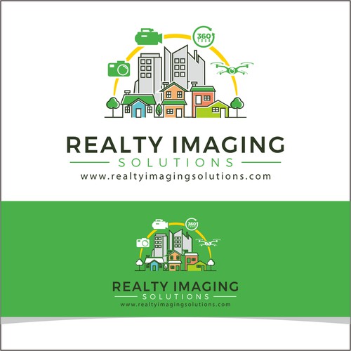 Realty Imaging Solutions logo concept 
