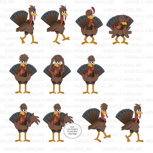 Animation - Turkey Thanksgiving Cartoon