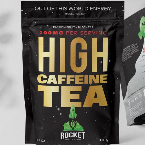 High-Caffeine Tea Packaging Design