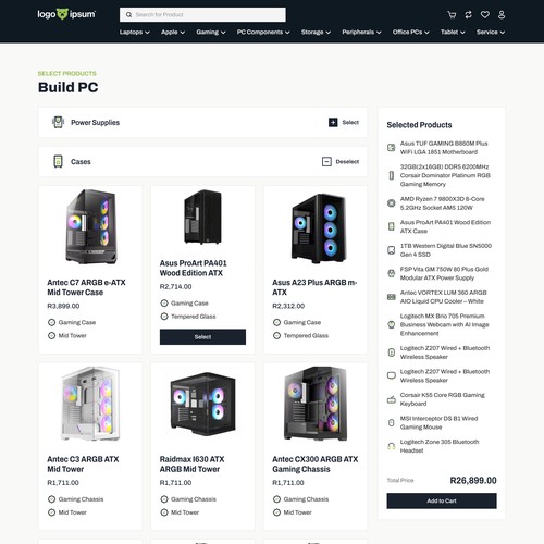 PC Builder Design