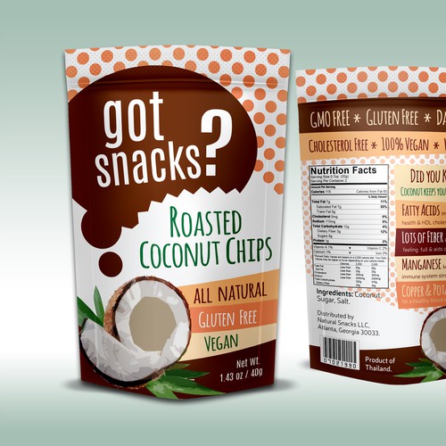 Cute Packaging Concept for Coconut Chips