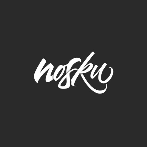 Custom Hand-Lettered Logo-Type for Noksu