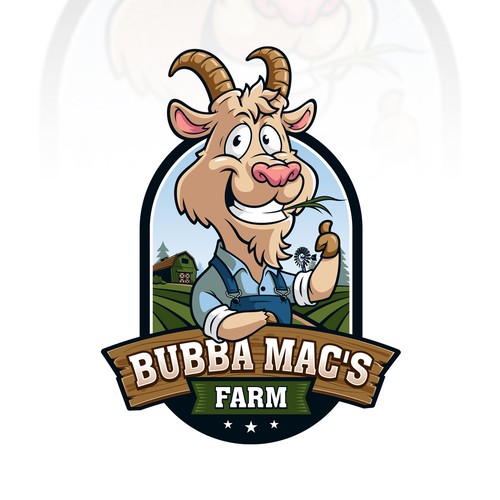 Super Fun and Playful Logo for Family Goat Farm Business