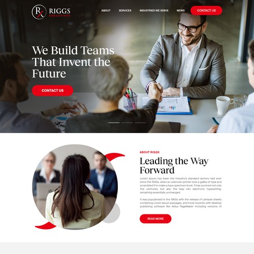 RIGGS Executives Website Design