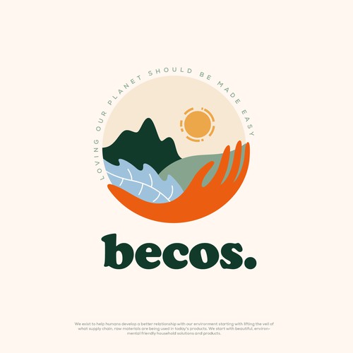 Organic logo for sustainable household brand