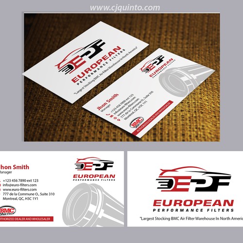 Air FIlter company business card