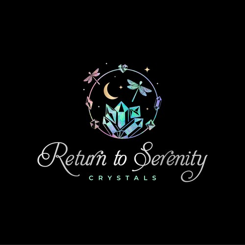 Logo design for Crystals shop