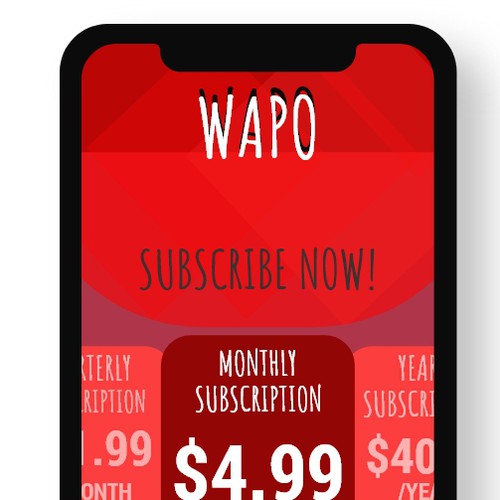 UI design for wapo