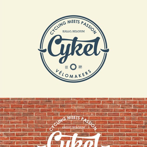 Create a retro, catchy branding style for a bike shop.