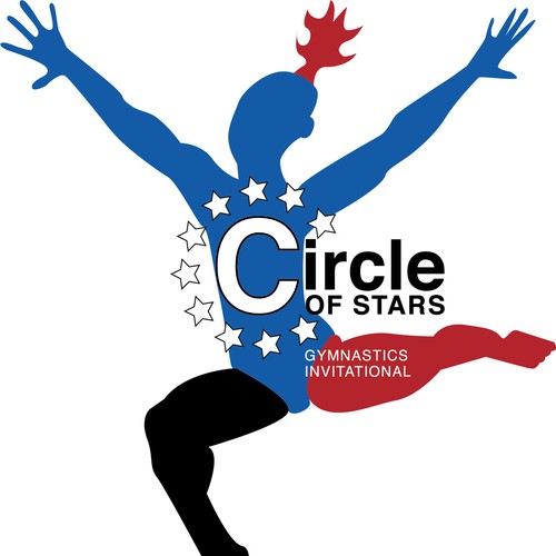 logo concept for gymnastic place